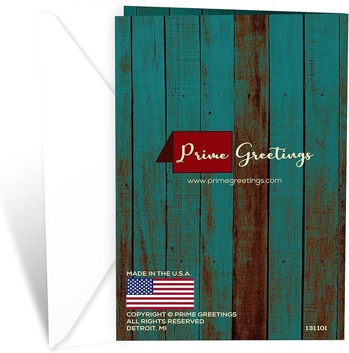 Prime Greetings Religious Birthday Card For Son, Made in America, Eco-Friendly, Thick Card Stock with Premium Envelope 5in x 7.75in, Packaged in Protective Mailer