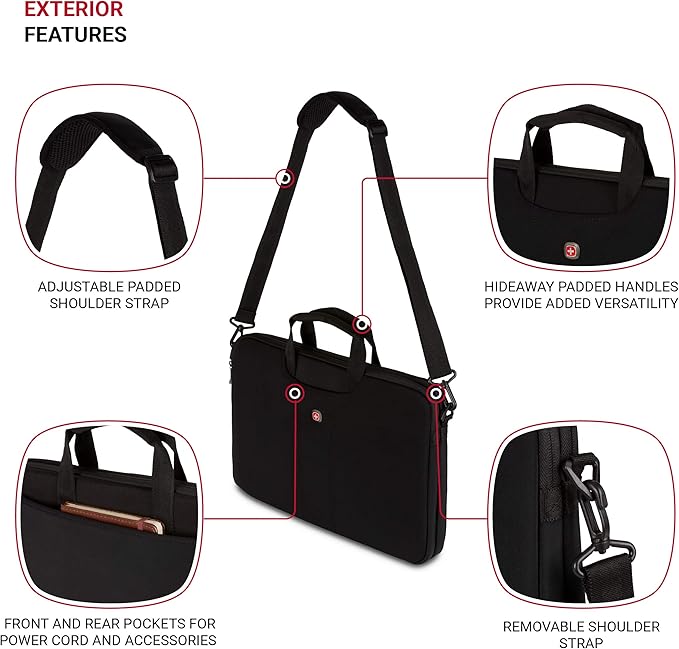 Wenger Legacy 15.6 Inch Ultra Computer Slimcase, Black, One Size