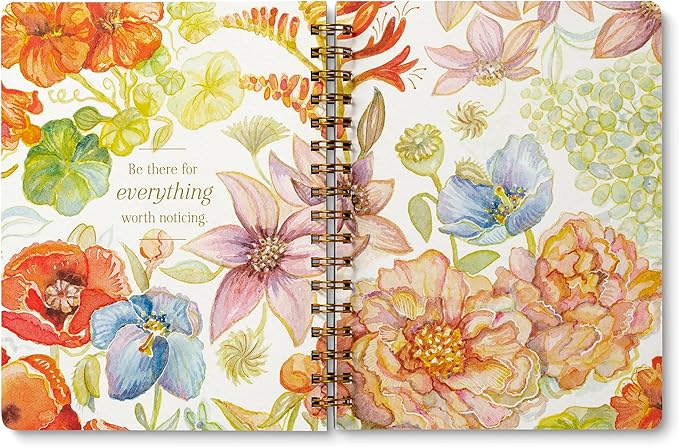 Compendium Spiral Notebook – Seek Out Beauty Where It Lives. – A Designer Spiral Notebook with 192 Lined Pages, College Ruled, 7.5" W x 9.25" H