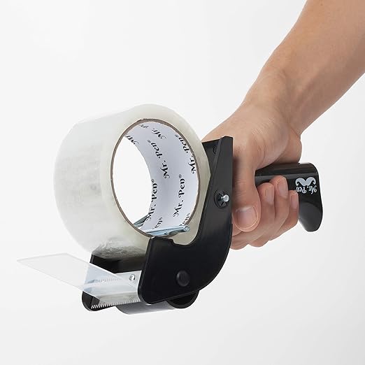 Mr. Pen - Packing Tape Dispenser Gun, Tape Gun with a 2 Inch Roll of Tape, Heavy Duty Packing Tape with Dispenser, Packaging Tape, Tape Gun, Clear Packing Tape, Tape Gun for Packing Boxes, Moving Tape