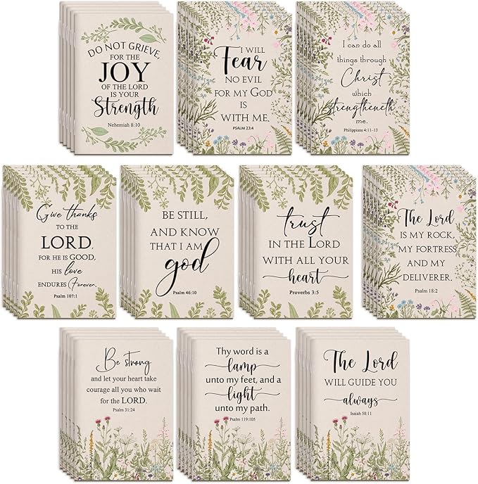 Ctosree 50 Pcs Bible Verse Prayer Journal Notebook Christian Note Pads Bulk mini Inspirational Notebook Religious Scripture Church Notepad for Women 3.15 x 5 Inches (Beige)