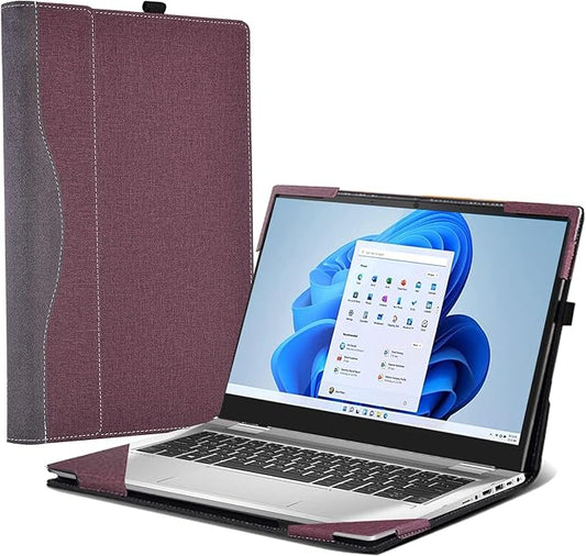 Laptop Case for Lenovo Flex 7 14IAU7 14IRU8 | Slim 7 14IAP7 14IRP8 |IdeaPad Flex 5 14IAU7|IdeaPad Flex 5i 14 2-in-1 Laptop Detachable Laptop Protective Cover Shell (Wine red)