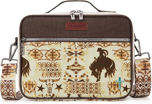 Montana West Bible Book Covers for Women Canves Bible Cases with Zippered Pocket Bible Bags Handheld Crossbody Church Bible Study Supplie