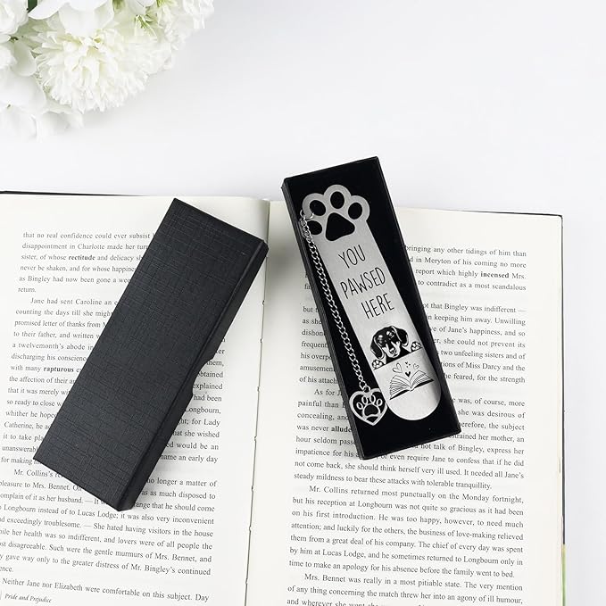 Dachshund Gifts for Women Men Funny Bookmarks Bulk Dachshund Dog Bookmarks for Book Lovers Dachshund Dog Lover Cute Metal Book Mark Birthday Gifts for Reader Coworker Friends Adults Dog Owner Lover