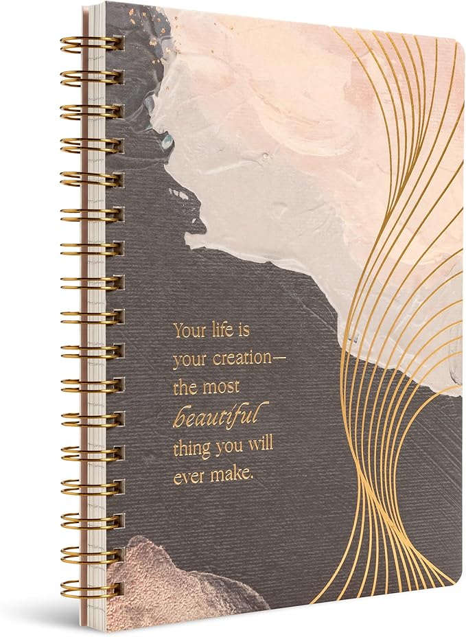 Compendium Spiral Notebook - Your life is your creation... — A Designer Spiral Notebook with 192 Lined Pages, College Ruled, 7.5”W x 9.25”H