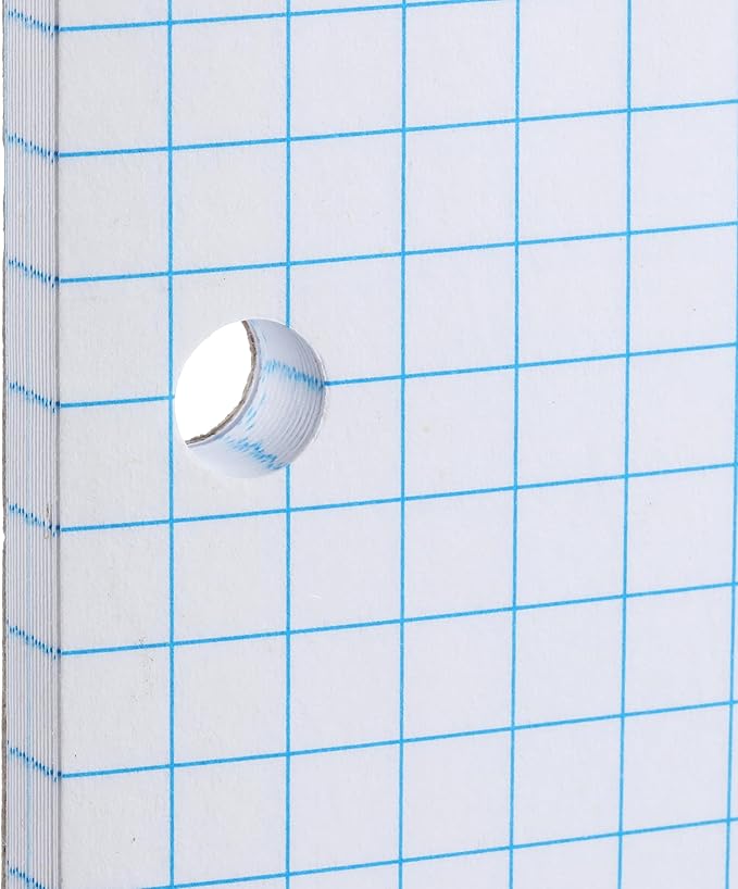 Mr. Pen- Graph Paper, 2 Pack of 55 Sheets, 8.5"x11", 4x4 (4 Squares Per Inch), 3-Hole Punched, Graphing Paper, Grid Paper Pad, Math Graph Paper Pad, Drafting Paper, Computation Pads, Square Paper