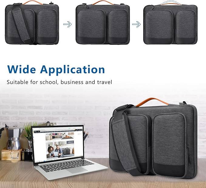 Alfheim 14 inch Laptop Case Sleeve Waterproof ShockResistant Lightweight 360° Protective Notebook Briefcase Compatible with MacBook Pro/Max 14′′ M2 M1