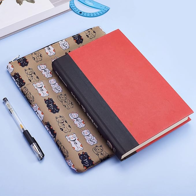 Book Sleeve for Book Lovers, Bookish Book Protector, Book Covers for Paperbacks, Washable Fabric, Book Sleeves with Zipper, Medium 11 Inch X 8.7 Inch