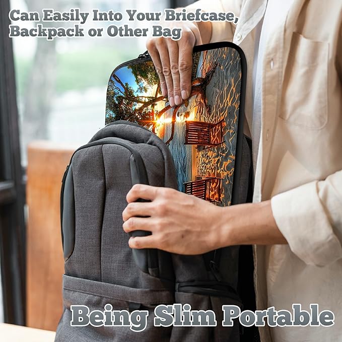 Universal Laptop Sleeve Tablet Case 12 inch, Sunset Tree Slim Carrying Case Durable Handbag Travel Laptop Bag for Surface Pro 9 8 7/Laptop Go 2 3, MacBook Air 11/12