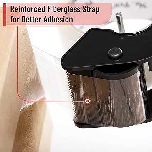 Mr. Pen - Packing Tape Dispenser Gun, Tape Gun with a 2 Inch Roll of Tape, Heavy Duty Packing Tape with Dispenser, Packaging Tape, Tape Gun, Clear Packing Tape, Tape Gun for Packing Boxes, Moving Tape