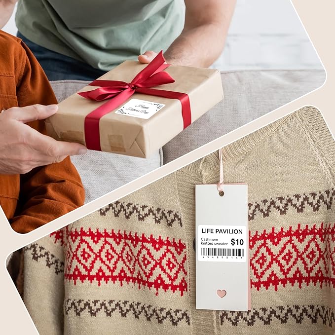 3 Rolls White Labels for NIIMBOT B1 B21 B3S K3 Label Maker, 2'' x 2'' (50x50mm) Printer Labels, Food Labels for Jars, Personalized Editable Labels for Home/School/Office