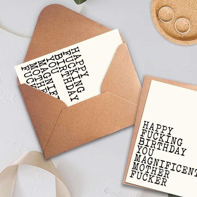 Hqulpr-Funny Rude Birthday Cards For Men, Birthday Cards For Men Funny Unique, Funny Adult Birthday Cards For Men, Funny Happy Birthday Card For Best Friend, Him, Brother, Husband