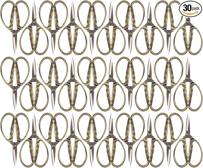 JubileeYarn Crane Motif Small Embroidery Scissors - Bronze - 30 Scissors