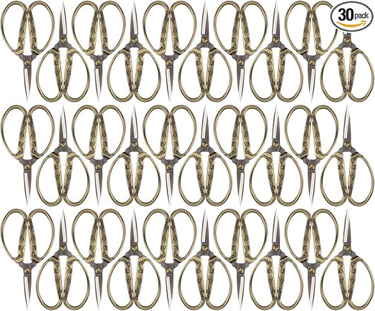 JubileeYarn Crane Motif Small Embroidery Scissors - Bronze - 30 Scissors