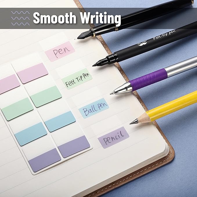 Mr. Pen- Sticky Index Tabs, 240 Pcs, Pastel Sticky Tabs for Notebooks, Page Markers, Page Tabs for Binders, Page Tabs Sticky Tabs for Books, Notebook Tabs, Book Sticky Tabs for Notebooks