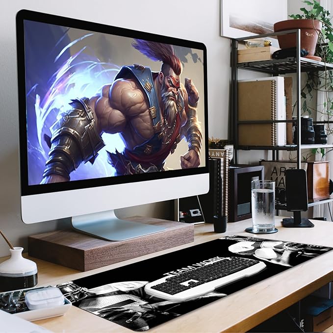 Desk Mat Large Office Desk Pad, Large Mouse Pad, Gaming Mouse Pad, 31.5" x 15.7" Large Keyboard Mousepad with Non-Slip Waterproof Rubber Base for Computers Laptop Desk Home Office Accessories