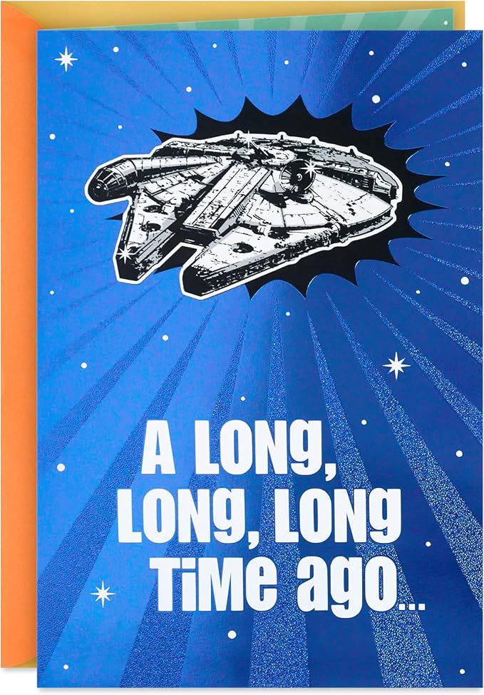 Hallmark Star Wars Funny Birthday Card with Sound (Long, Long, Long Time Ago)