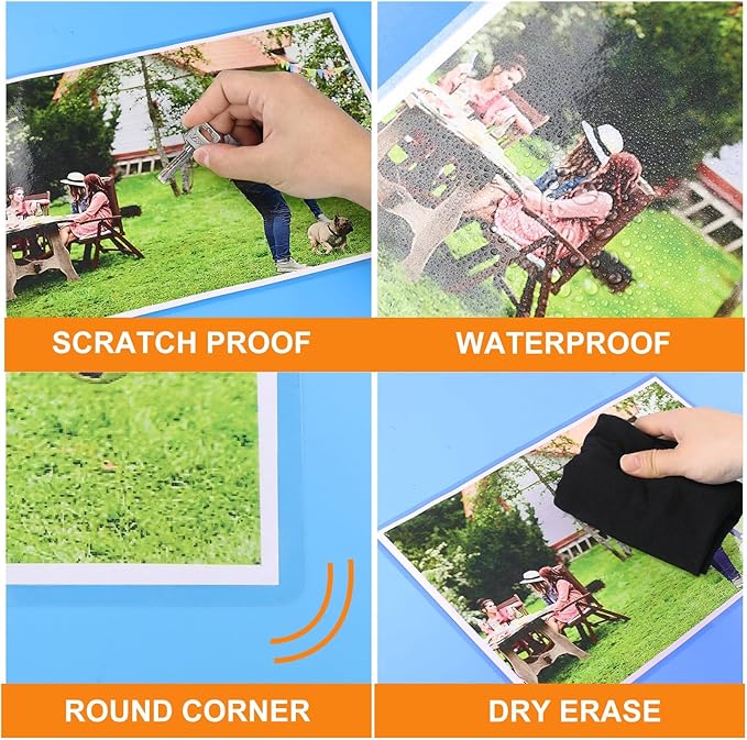 CAREGY Thermal Laminating Pouches, 1200 Pack Laminating Sheets, 3 Mil, 9 x 11.5 Inches Lamination Sheet Paper for Laminator, Clear, Letter Size, Office and School Supplies