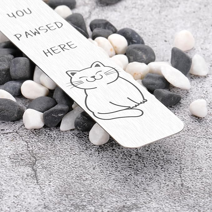 Cat Bookmark Gifts for Women Men Funny Bookmark for Reading Women Cute Book Lovers Gifts Cat Lover Gifts for Women Girls Christmas Stocking Stuffers for Women Men Readers Birthday Valentines Day Gift