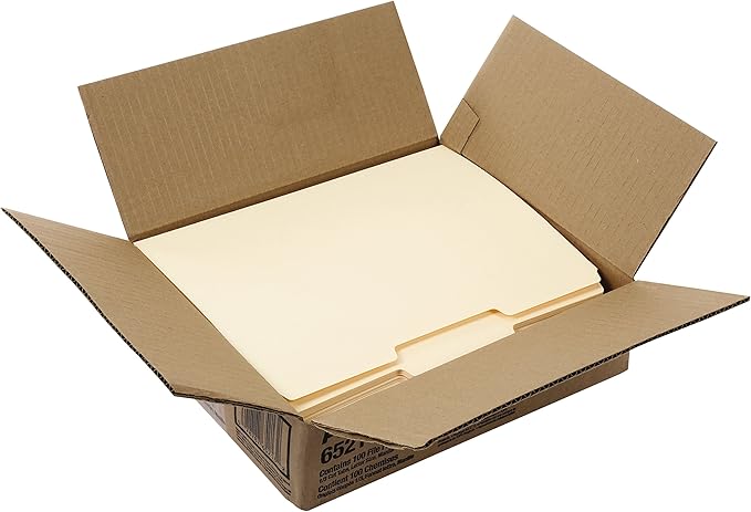 Pendaflex File Folders, Letter Size, 8-1/2" x 11", Classic Manila & Recycled Hanging Folders, Letter Size, Assorted Colors, 1/5 Cut, 25/BX (81612)