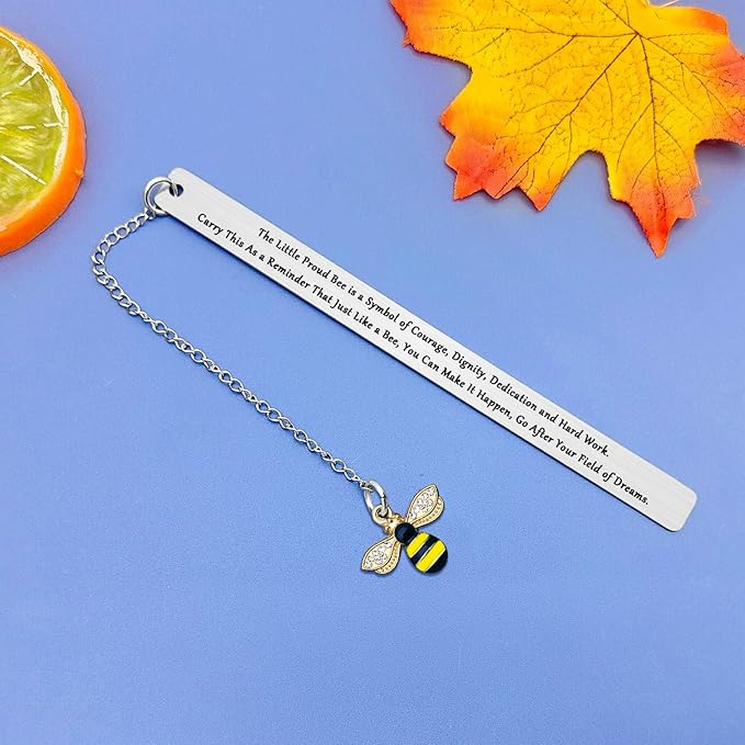 Bee Lover Gift for Women Men Bookmark for Book Lover Bookmark Gifts for Teacher Honey Bee Bookmarks Animal Lovers Gift Encouragement Bookmark for Women Bee Lover Appreciation Graduation Gift