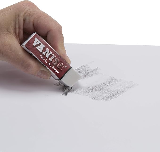 Vanish 4-in-1 Artist Eraser Replaces Gum Rubber Vinyl and Kneaded Erasers - 3 Pack