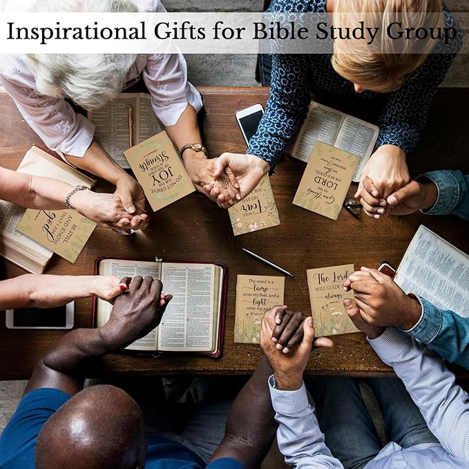 Ctosree 100 Pcs Bible Verse Inspirational Notebook Christian Notepad Bulk Kraft Prayer Journal for Women Scripture Flower Pocket Notebook for Church School Classroom Supplies 3.15 x 5 Inches