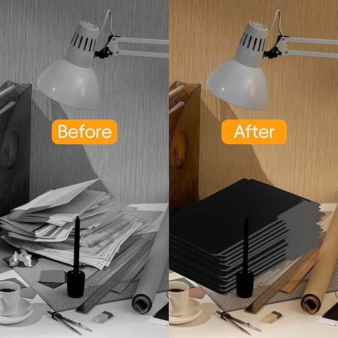 36 Packs File Folders,1/3-Cut Tabs,Black Letter Size File Folder,8.5x11 File Folders for Office,School and Home,Organizer File Folder