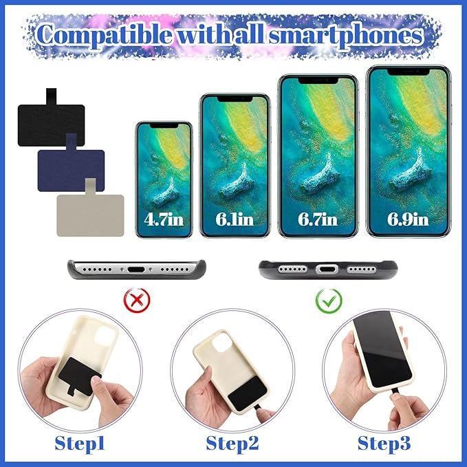 BESARME 3 Pack Cruise Lanyards for Ship Cards, Adjustable Lanyards with Retractable Badge Reel, 6 Pack Waterproof ID Badge Holder and 3 Pack Phone Tether Tab, Style a