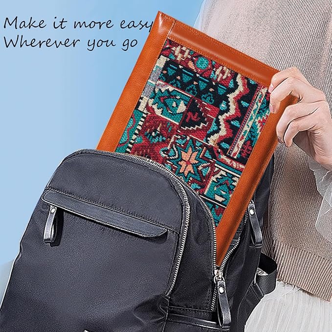 14 Inch Laptop Sleeve for 14 Inch MacBook Pro/Max M3 M2 M1 Notebook Laptop Case,Genuine Leather Laptop Cover for 14 Inch Notebook,Macbook Travel Protective Case with Buckle,Brown