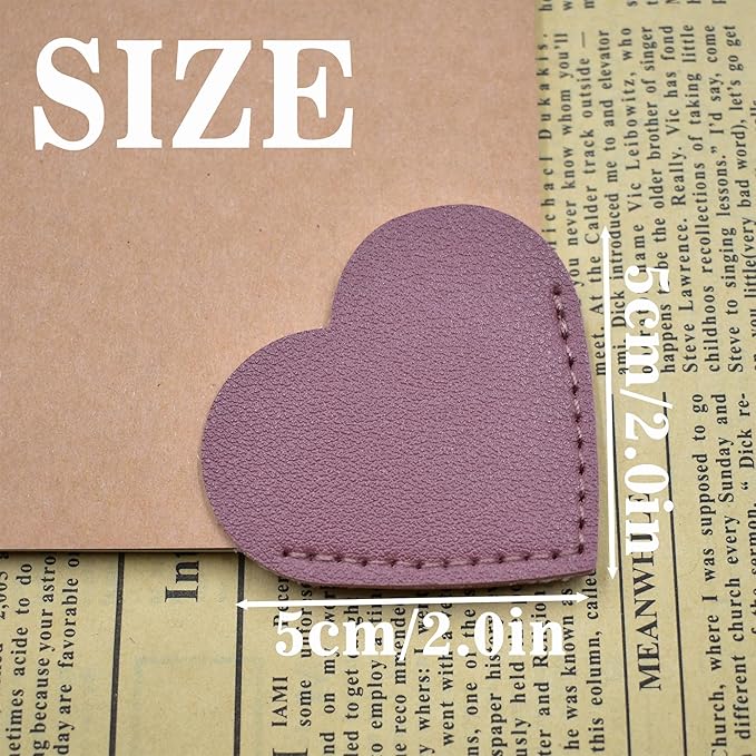 8 pcs Bookmarks，Leather Bookmarks for Reading Women，Cute Kids Love Bookmarks，Gifts for Book Lovers and Book Club，Fun Page Makers,Essentials for Readers,Personalized Bookmark