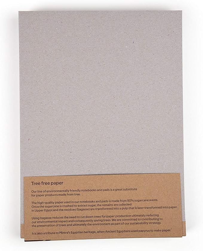 Mintra Office Recycled Writing Pads 6pk (White, Narrow Ruled (8.5in x 11in)) - 50 Sheets per Notepad, Micro perforated, Legal Pad, Notebook Paper for School, College, Office, Business