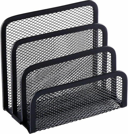 Lorell Mesh Vertical Desktop File Sorter 5.6" x 5.3"