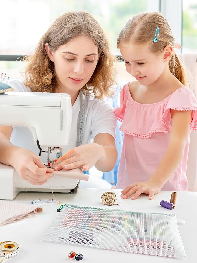 JARLINK 10 Pcs A3 Mesh Zipper Document Pouch, 10 Colors, Waterproof Plastic File Pouches for Organizing School and Office Supplies, Cosmetics, Travel Accessories