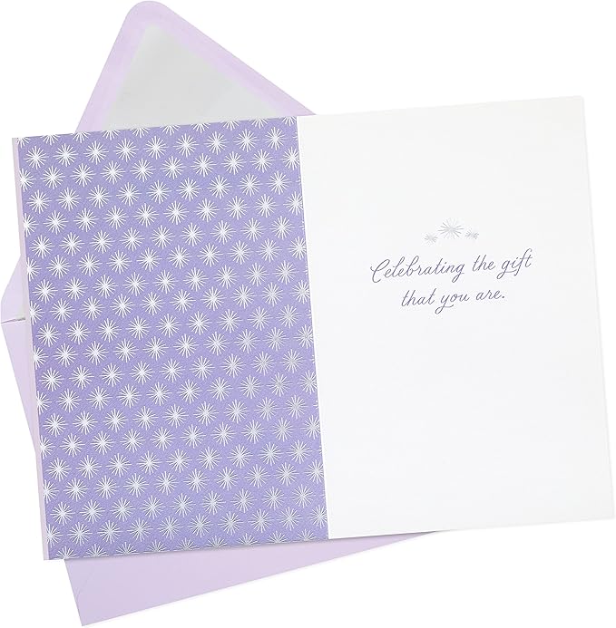 Hallmark Signature Birthday Card for Women, Her, Mom, Daughter, Friend (Wrapped Gifts)