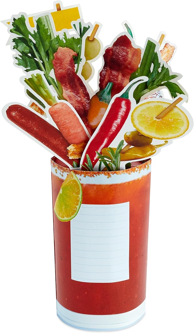 Hallmark Funny Pop Up Birthday Card or Celebration Card (Bloody Mary) Paper Wonder Shoebox 3D Card
