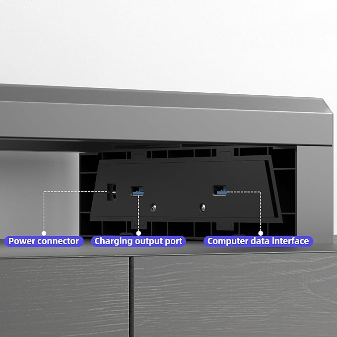 Computer monitor stand Laptop Desk Shelf & Monitor Riser ，21.6 inches,22W charging , 2 USB 3.0 , and 1 USB 2.0， Monitors/PC/Laptop/Computer Space Saver Organizer ，Heavy Duty Gift Gaming Studio Office (USB Hub Fast Charging Version, 550mm)