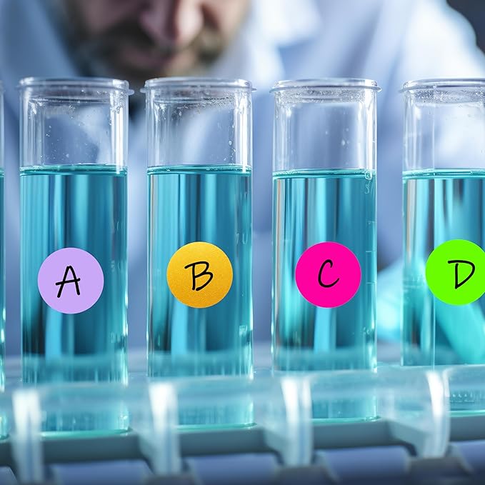 PARLAIM 0.75" Round Color Coding Circle Dot Labels in Roll, 1000 Stickers per Dispenser Box, 3/4 inch Diameter for Office and Business, Gold