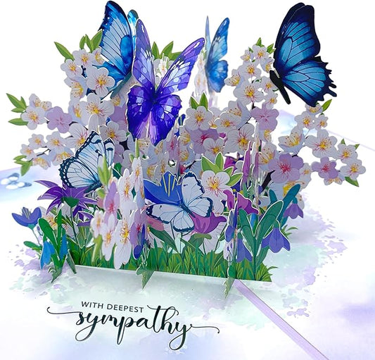 Paper With Deespest Sympathy Pop Up Greeting Card, With Deepest Sympathy Card Loss of Pet, Mom, Mother, Father, Dad,Child, Grandma, Thinking Of You Card, Sympathy Quilling Card for Loved One with