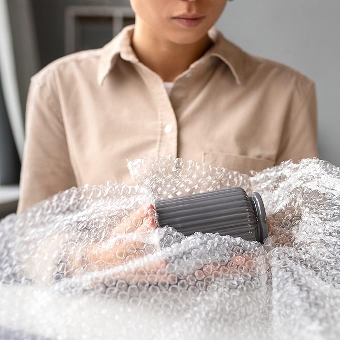 Yens Bubble Cushioning Rolls Packing Materials, 3/16" AIR Bubble,72 FT, 12 inch width Perforated every 12" (72 ft, Clear)