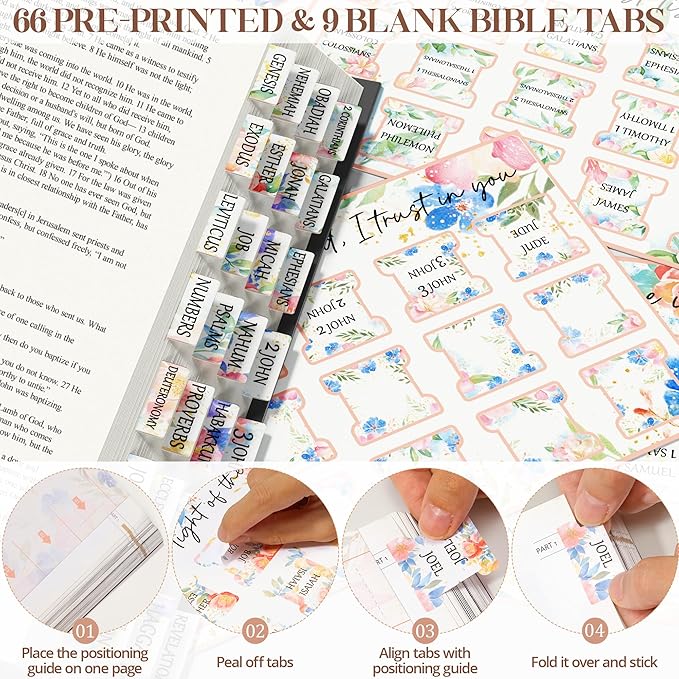 Bible Cover for Women Bible Case, Large Bible Bag w/Shoulder Strap, Bible Study Supplies Bible Journaling Kit Book Carrying Case with Bible Highlighters Tabs, Christmas Christian Gifts for Women Lady