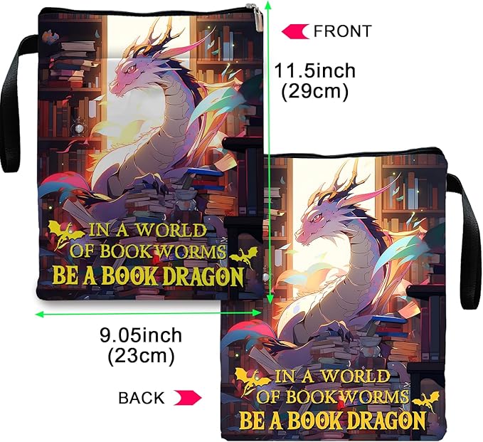 Romantasy Dark Academia Dragons Book Sleeve, Fantasy Novel Reader Gift, Bookish Gifts, Book Inspired Gift, Paperback Protector Book Cover, Lovers Book Gifts