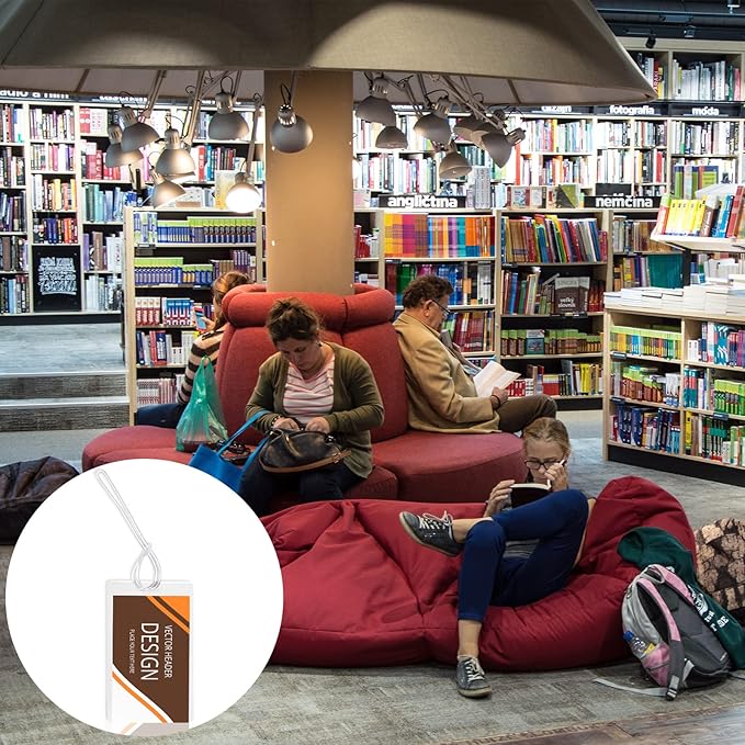 200 Pieces 5 Mil 2 1/2" x 4 1/4" Luggage Laminating Pouches Without Rope Clear Thermal Laminate Pouch Tags with Slot Hole for Pass Cards Student ID (200, 5 Mil-No Loops)