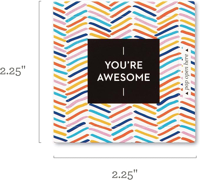 Compendium ThoughtFulls Pop-Open Cards — 3-Pack of You're Awesome, You Matter, Thank You — 90 Pop-Open Cards, Each with a Different Message Inside