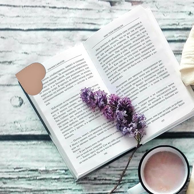 8 pcs Bookmarks，Leather Bookmarks for Reading Women，Cute Kids Love Bookmarks，Gifts for Book Lovers and Book Club，Fun Page Makers,Essentials for Readers,Personalized Bookmark