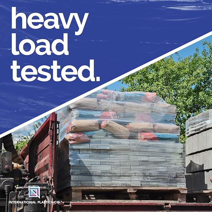 80 Gauge Plastic Stretch Film/Wrap with Tension Handles 1200ft 500% Stretch Clear Cling Durable Adhering Packing Moving Packaging Heavy Duty Shrink Film (18", 1)