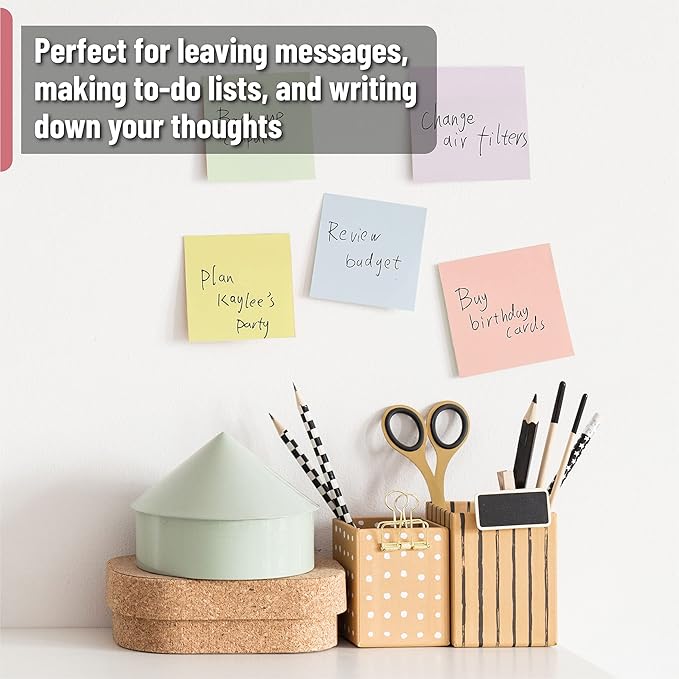 Mr. Pen- Bulk Sticky Notes, Morandi Colors Self-Stick Aesthetic, Colorful, 3”x3”, 12 Pads