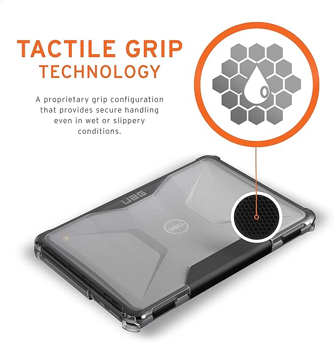 URBAN ARMOR GEAR UAG Compatible for Dell Chromebook 3100/3110 Case Plyo [Ice] Feather-Light Rugged Military Drop Tested Protective Laptop Cover