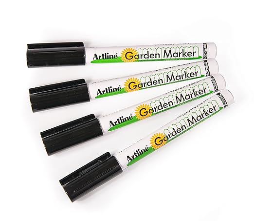 Garden Marker | Water Resistant | Quick Dry Ink Great For Outside Use (4 Markers)