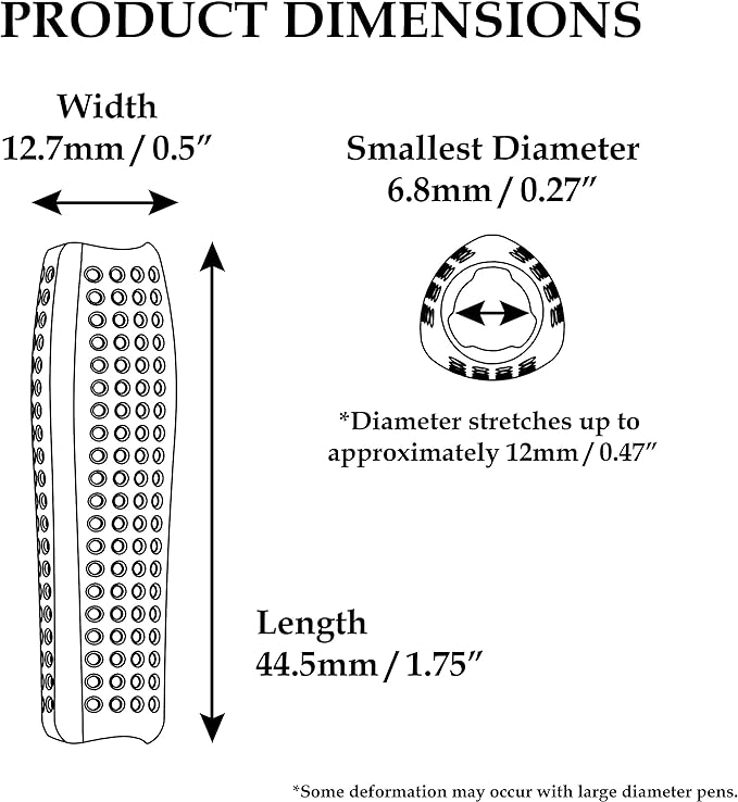 Chrome Cherry Omni Grip 6 Pack with Pen and Pencil Comfort Grips